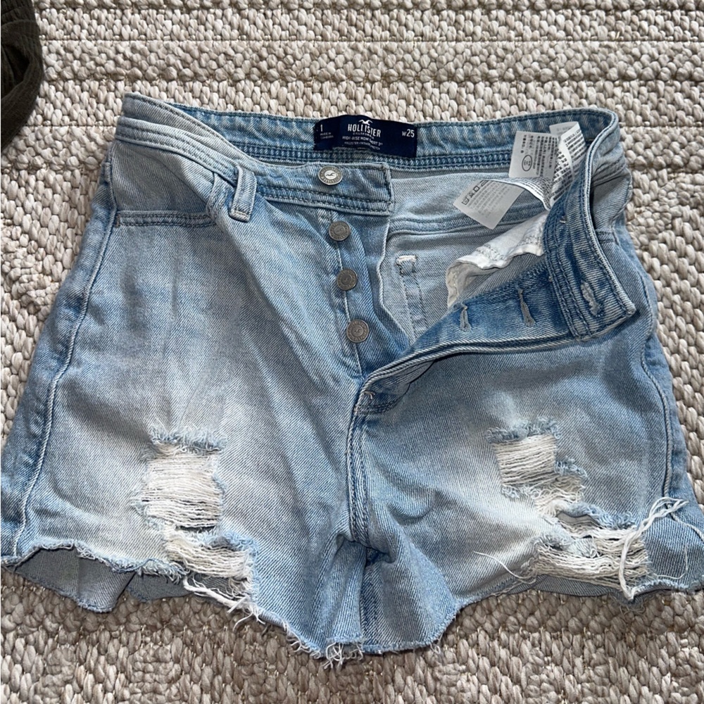 Hollister Light Blue Denim Shorts